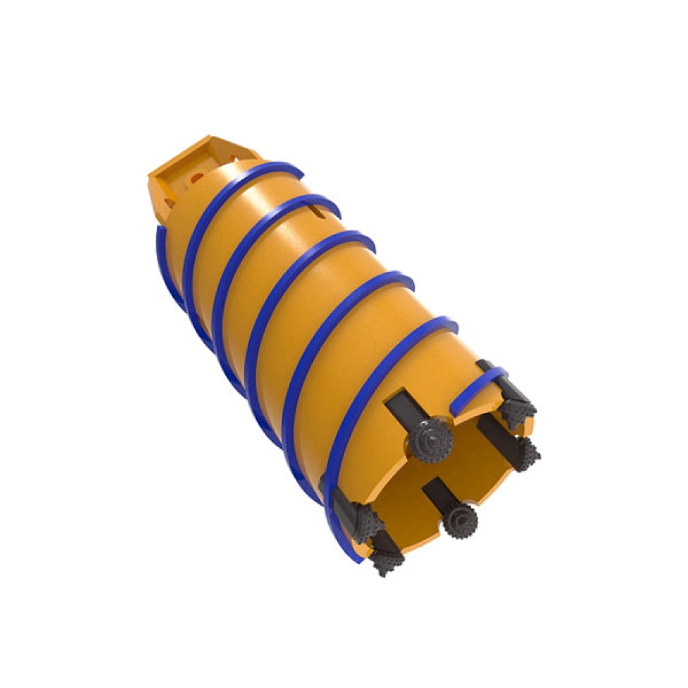 Core Barrel With Roller Bits