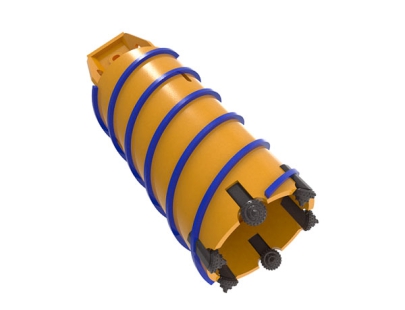 Core Barrel With Roller Bits